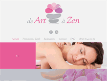 Tablet Screenshot of de-art-a-zen.com